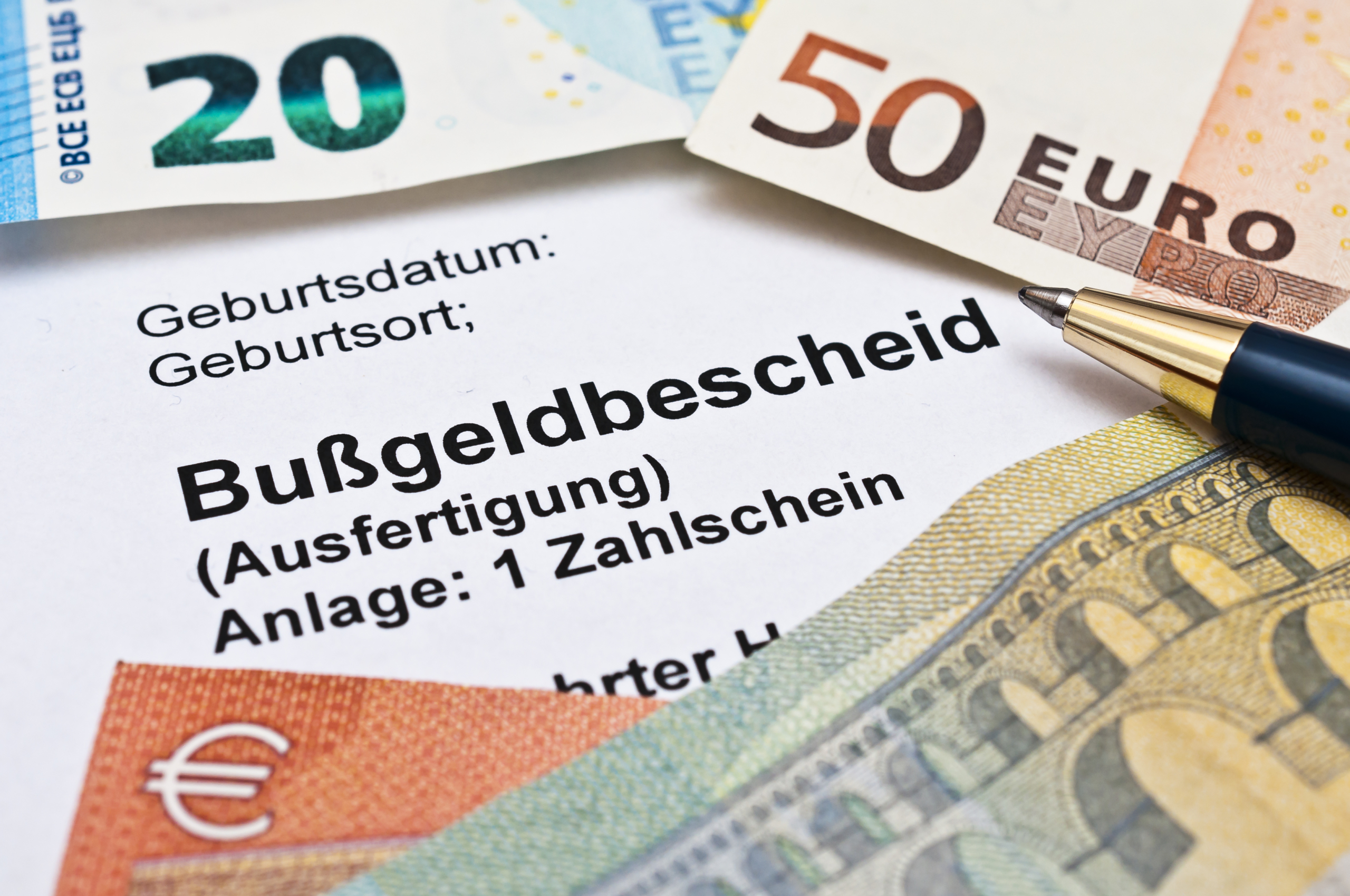 Bußgeldbescheid