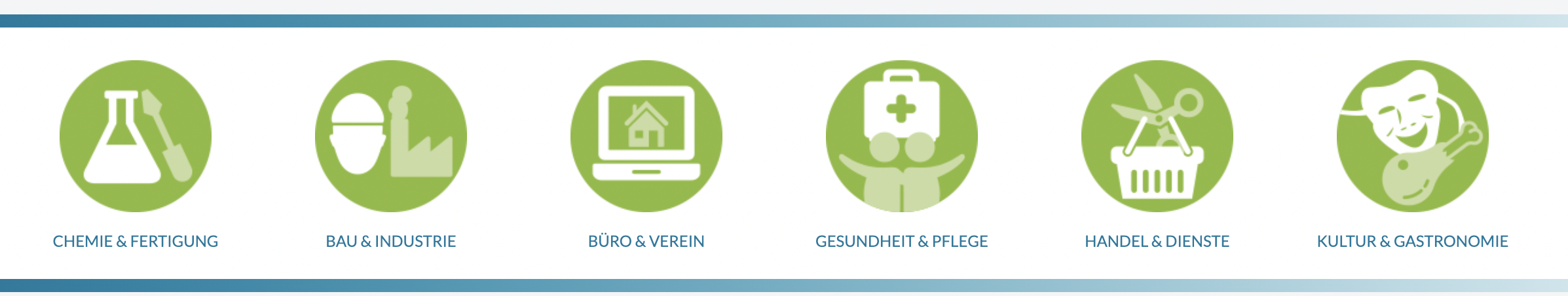 Icons zu Branchen